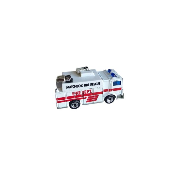 1991 Matchbox Fire Dept. Mack Auxiliary Power Truck Diecast 1:84 - Picture 3 of 4